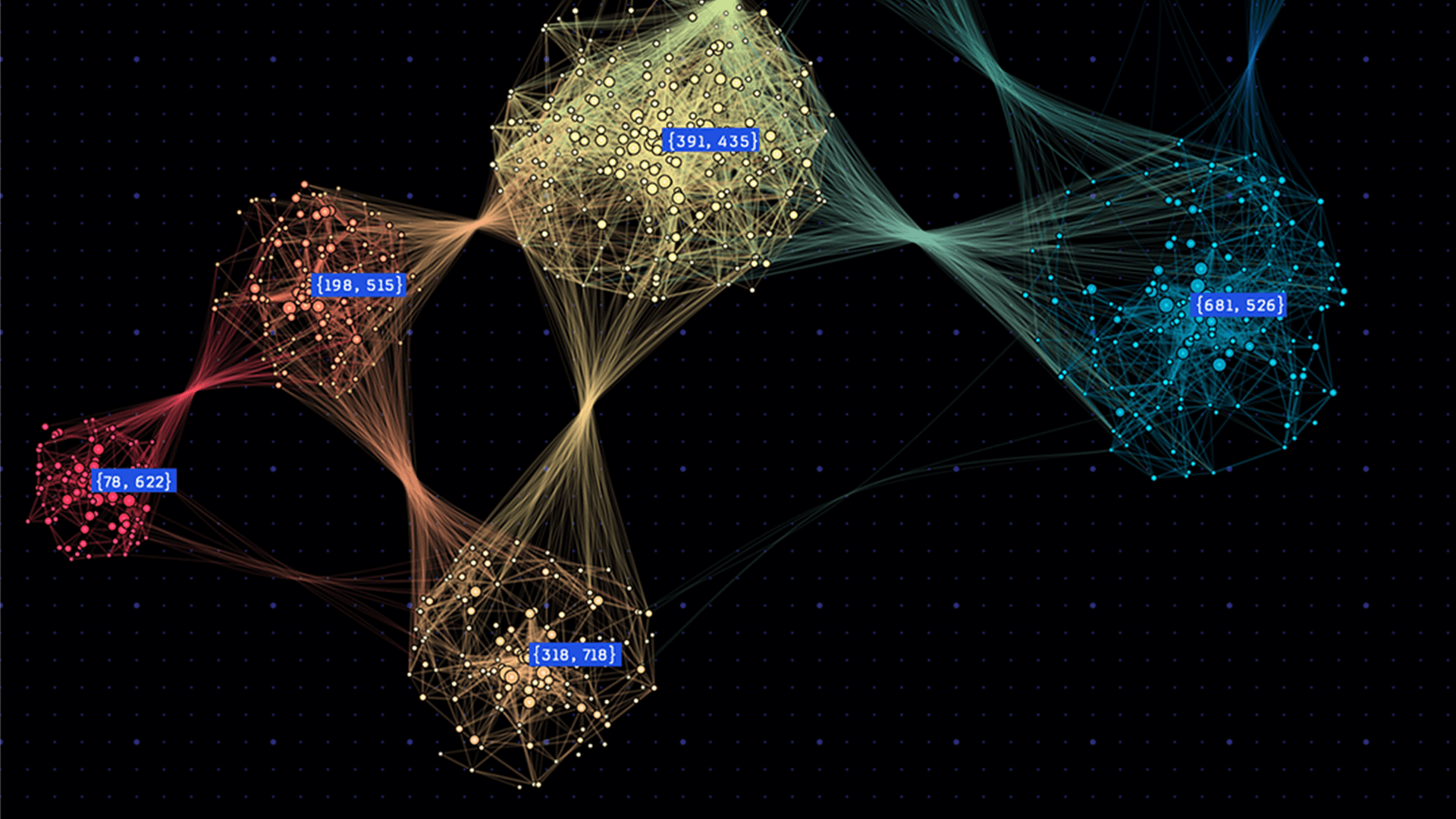 Search Query: 'Distributed topology network connections star burst chart blueprint data graphics'